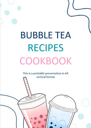 Libro di ricette di bolle di tè