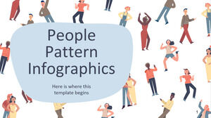 Infografía de patrón de personas