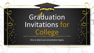 Invitaciones de graduación para la universidad