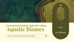 Jurusan Biologi Lingkungan untuk Perguruan Tinggi: Bioma Perairan