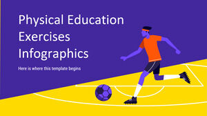 Infographie des exercices d'éducation physique