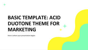 Basic Template: Acid Duotone Theme for Marketing