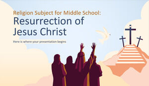 Religione Materia per la scuola media: Resurrezione di Gesù Cristo