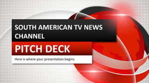 Pitch Deck kanału informacyjnego telewizji południowoamerykańskiej