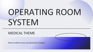 Operating Room System Medical Theme