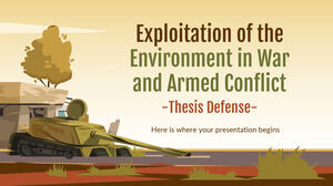 Exploração do Meio Ambiente na Guerra e nos Conflitos Armados Defesa de Tese