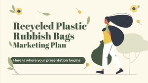 Plan marketingowy plastikowych toreb na śmieci z recyklingu