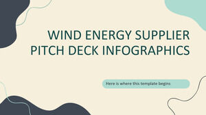 Infografiki Pitch Deck dostawcy energii wiatrowej