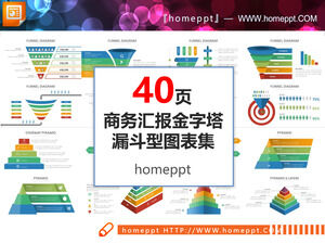 40개의 취약성 피라미드 계층 관계 비즈니스 PPT 차트 다운로드