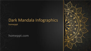 Karanlık Mandala için Ücretsiz Powerpoint Şablonu