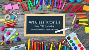 Modèle Powerpoint gratuit pour les tutoriels de classe d'art