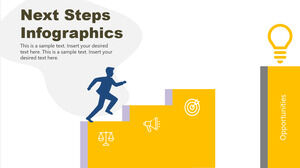 Darmowy szablon Powerpoint dla infografiki kroków