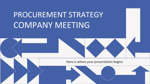 Procurement Strategy Company Meeting
