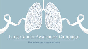 Campaña de concientización sobre el cáncer de pulmón