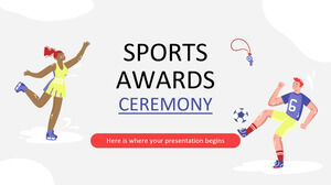 Ceremonia de entrega de premios deportivos