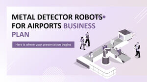 Havaalanları İş Planı için Metal Dedektörü Robotları