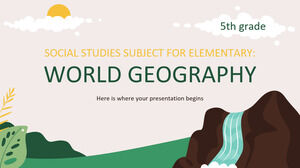 Materia di studi sociali per la scuola elementare - 5a elementare: geografia mondiale