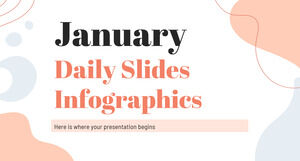 Infographie des diapositives quotidiennes de janvier