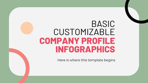 Temel Özelleştirilebilir Şirket Profili İnfografikleri