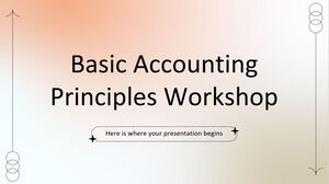 Atelier sur les principes comptables de base