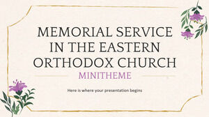 Servizio commemorativo nel minitema della Chiesa ortodossa orientale