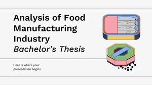 Tesi di laurea in analisi dell'industria manifatturiera alimentare
