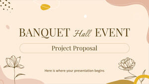 Bankettsaal Event Projektvorschlag