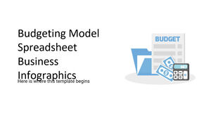 Budżetowanie arkusza kalkulacyjnego modelu biznesowego infografiki