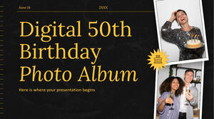 Album fotografico digitale per il 50° compleanno