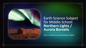 Earth Science Subject for Middle School: Northern Lights / Aurora Borealis