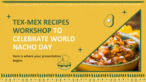 Workshop di ricette Tex-Mex per celebrare la Giornata mondiale del nacho