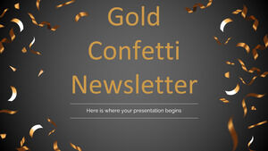 Gold Confetti Newsletter