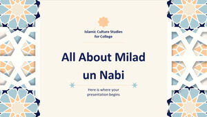 Études de la culture islamique pour le collège : Tout sur Milad un Nabi