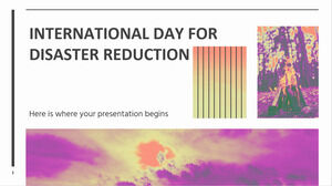Giornata internazionale per la riduzione dei disastri