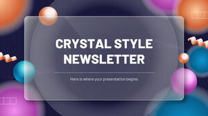 Bulletin d'information de style cristal