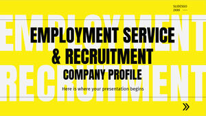 İstihdam Hizmeti ve İşe Alım Şirket Profili