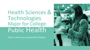 Kolej için Sağlık Bilimleri ve Teknolojileri Anabilim Dalı: Halk Sağlığı