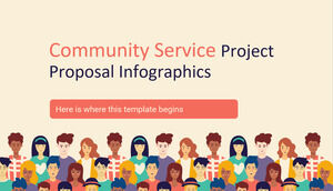 Infografía de propuesta de proyecto de servicio comunitario