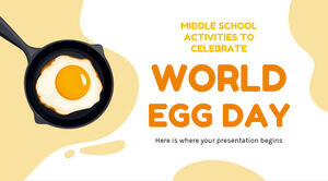 세계 계란의 날 기념 중학교 활동