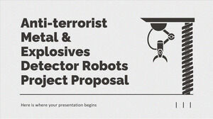 Proposition de projet de robots détecteurs de métaux et d'explosifs anti-terroristes