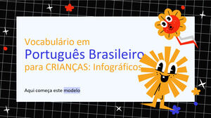 Vocabolario portoghese brasiliano per infografiche pre-K