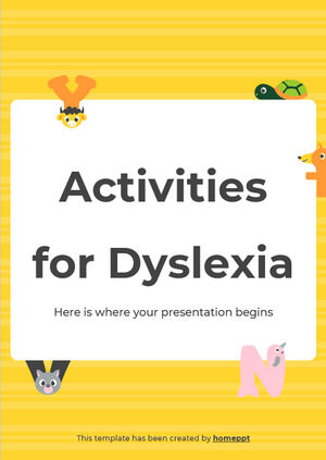 Activități pentru dislexie