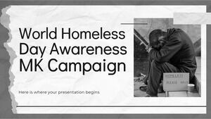 세계 노숙자의 날 인식 MK 캠페인