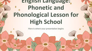 Língua Inglesa: Lição de Fonética e Fonologia para o Ensino Médio
