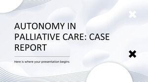 Autonomia in cure palliative: case report