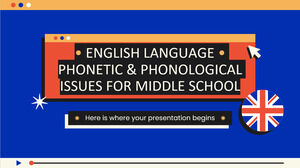 Idioma inglés: cuestiones fonéticas y fonológicas para la escuela secundaria