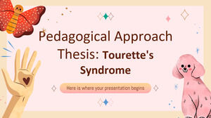 Tesis de Abordaje Pedagógico: Síndrome de Tourette