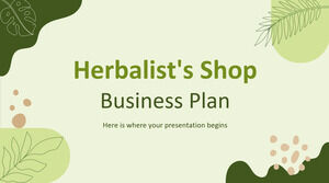 Plan de negocio de la tienda de herbolario