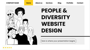 사람과 다양성 웹사이트 디자인