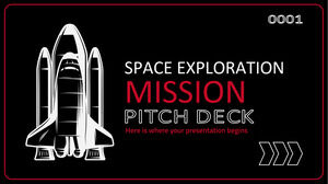 Pitch Deck für Weltraumforschungsmissionen